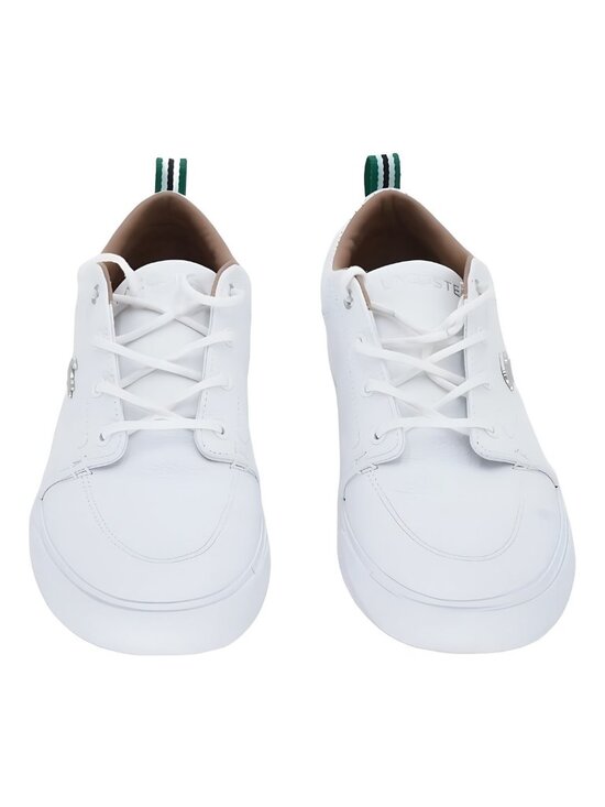 Lacoste Men\'s Bayliss Leather Perforated Collar Sneakers White Size 8M main image 4